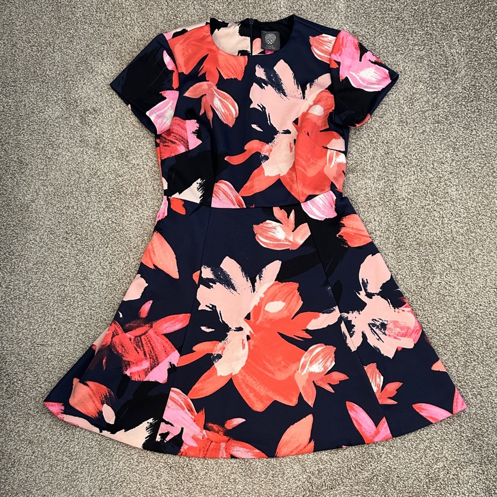 Vince Camuto Floral Print Women's Dress Size 4P